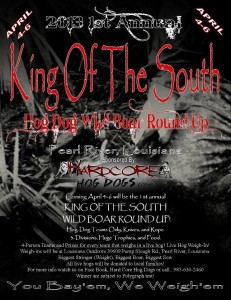 King of the South Wild Boar Round Up flyer